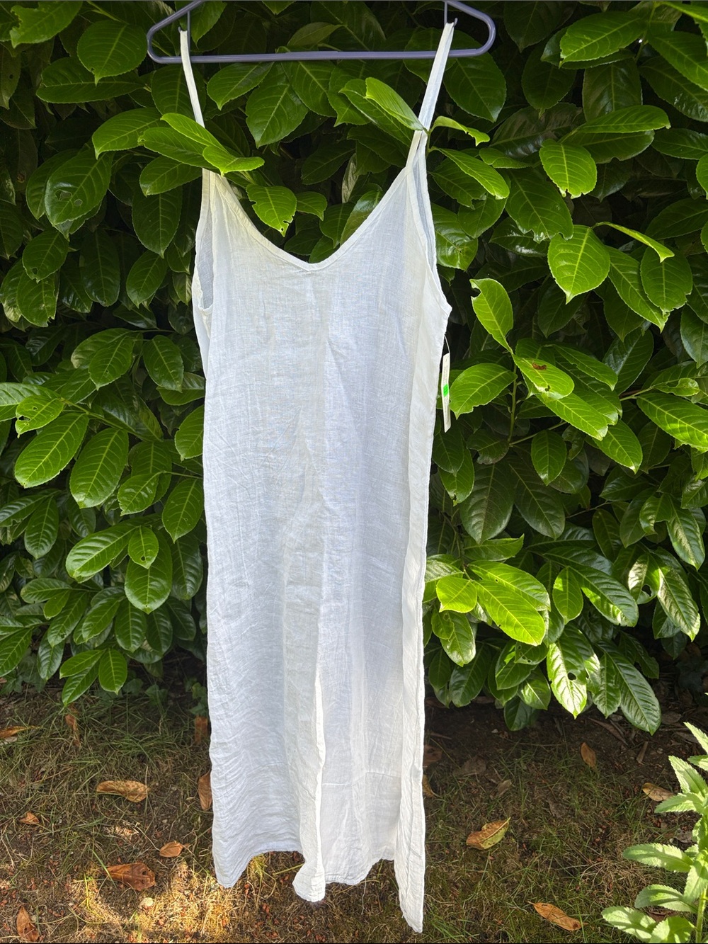 NWT White Italian Linen Dress